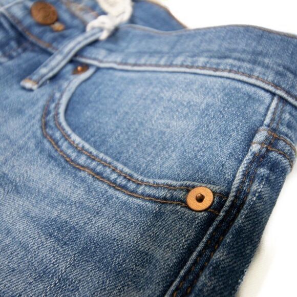 NEW Madewell Mid-rise Skinny‎ ripped Jeans in Frankie Wash, 25P - Picture 13 of 16